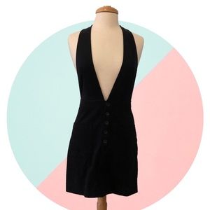 Forever 21 Black Overall Mini Dress